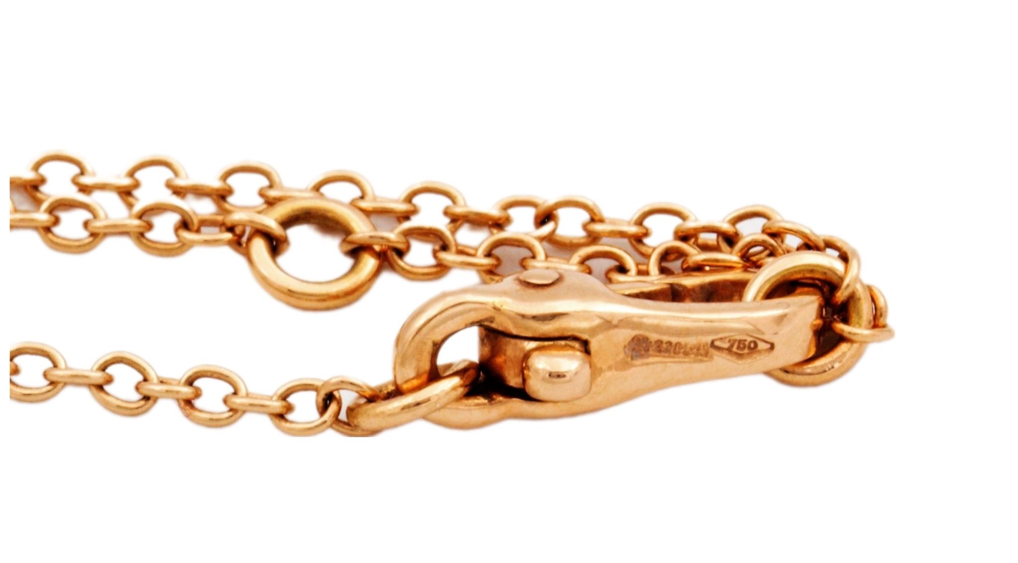 Pomellato „Capri“ Türkis Kette 41cm Rubine Roségold 750/ 18K - Bild 4
