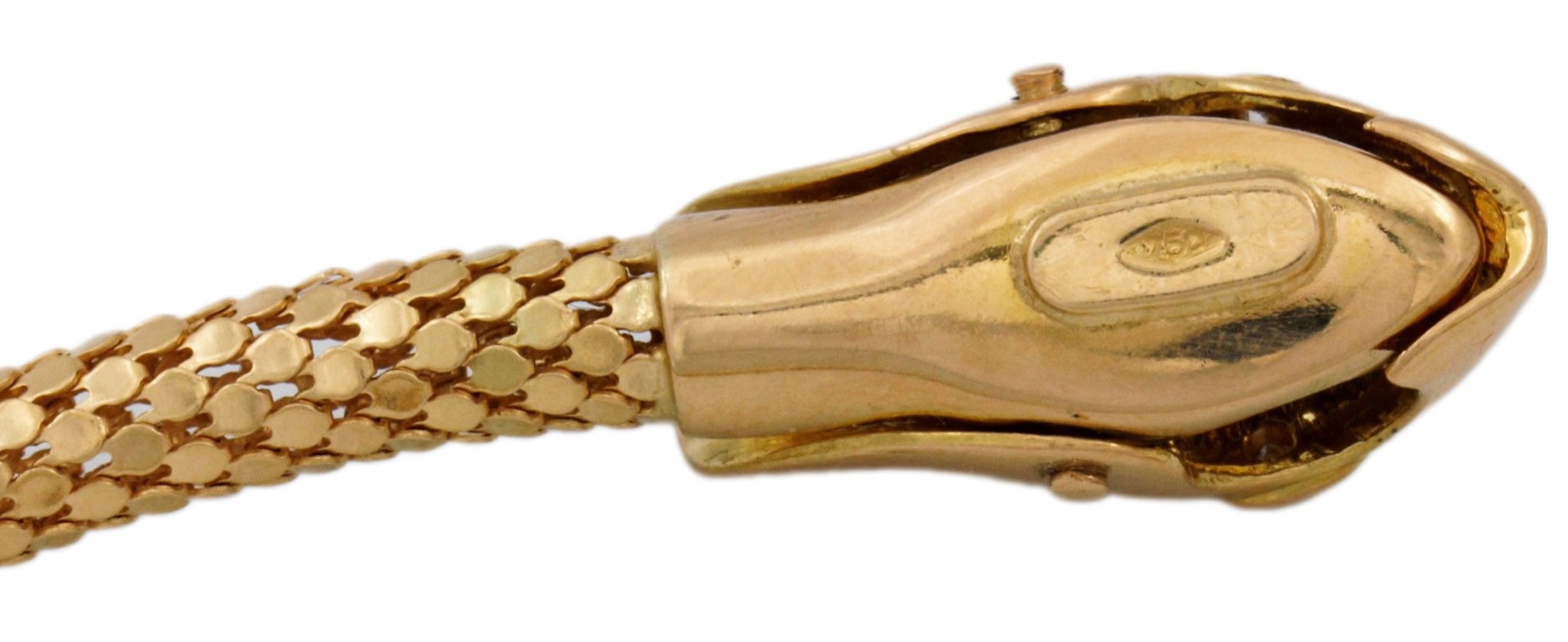 Armband „Schlange“ 23cm Diamanten Gelbgold 750/ 18K - Bild 5