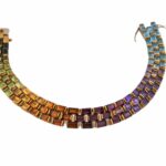 Multicolor Armband 18,5cm Farbsteinverlauf Gelbgold 750/ 18K - Bild 2 Vorschau