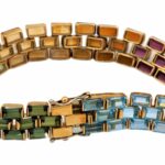 Multicolor Armband 18,5cm Farbsteinverlauf Gelbgold 750/ 18K - Bild 3 Vorschau