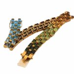 Multicolor Armband 18,5cm Farbsteinverlauf Gelbgold 750/ 18K - Bild 4 Vorschau
