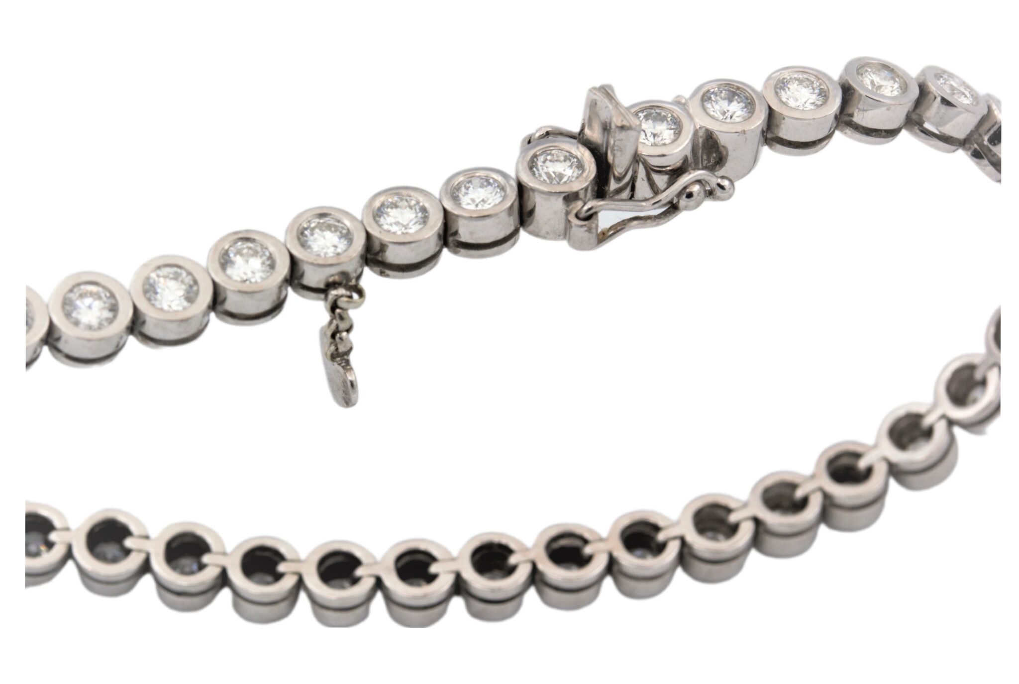 Wempe „Everloving Moonriver“ Tennisarmband 18,5cm ca. 3ct Diamanten Weißgold 18K - Bild 7