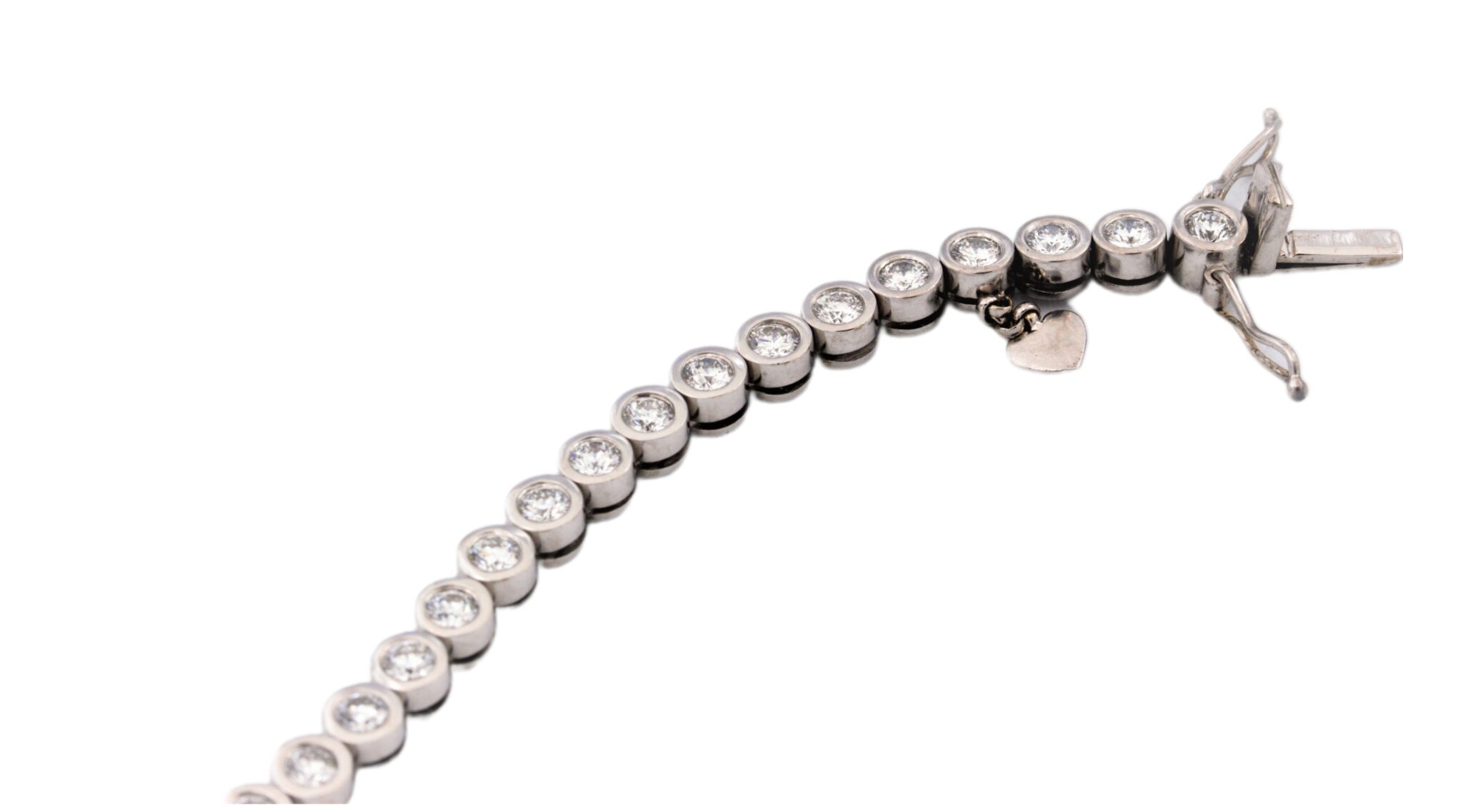 Wempe „Everloving Moonriver“ Tennisarmband 18,5cm ca. 3ct Diamanten Weißgold 18K - Bild 11
