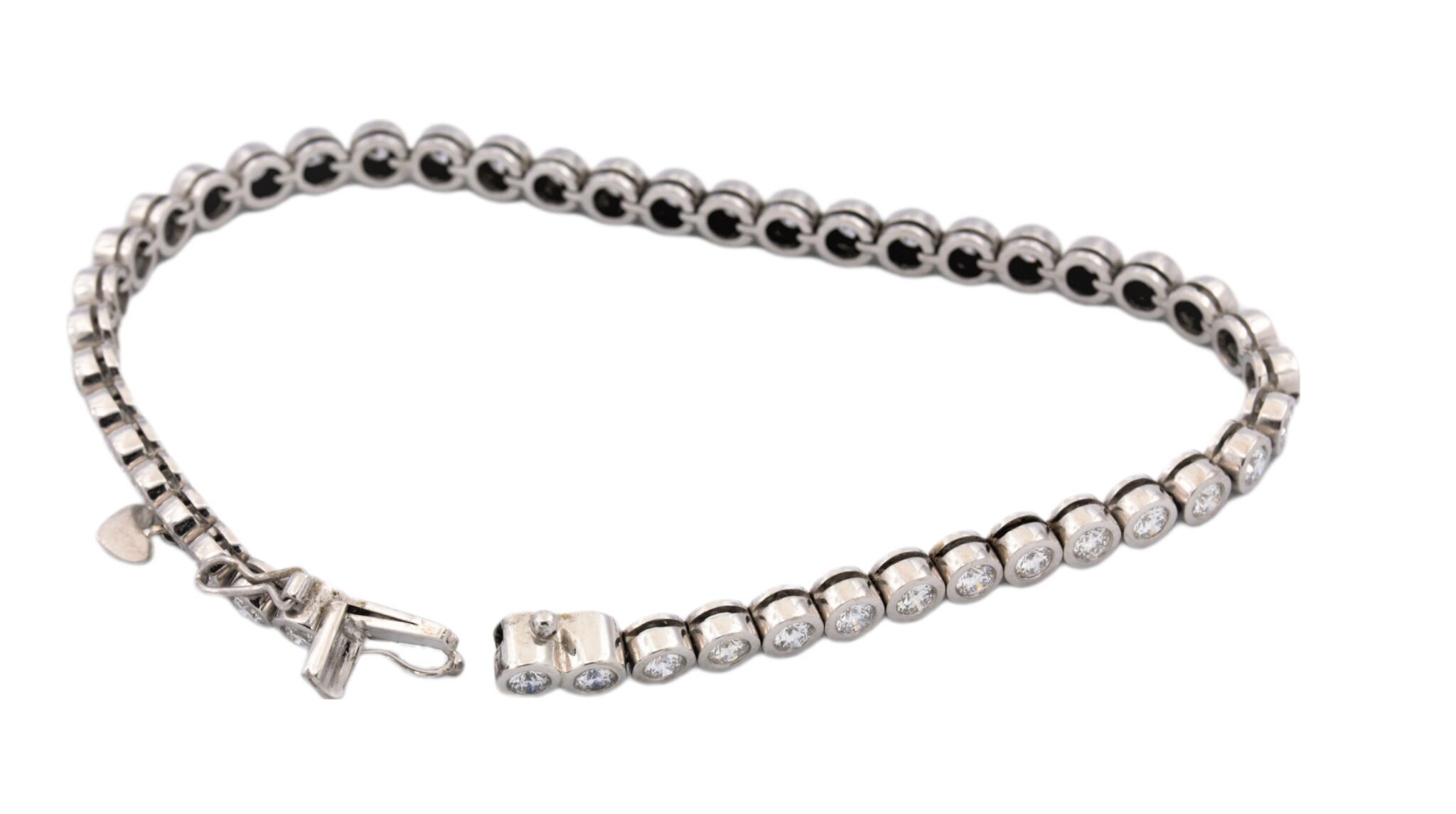 Wempe „Everloving Moonriver“ Tennisarmband 18,5cm ca. 3ct Diamanten Weißgold 18K - Bild 12