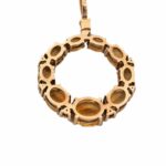 Citrin Kette 48cm ca.0,20ct Diamanten Gelbgold 585/ 14K - Bild 6 Vorschau