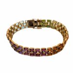 Multicolor Armband 18,5cm Farbsteinverlauf Gelbgold 750/ 18K - Bild 11 Vorschau