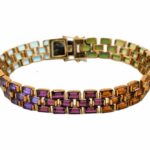 Multicolor Armband 18,5cm Farbsteinverlauf Gelbgold 750/ 18K Vorschau
