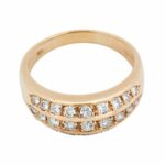 Bandring Gr.53 ca. 0,50ct Diamanten Gelbgold 585/ 14K - Bild 2 Vorschau