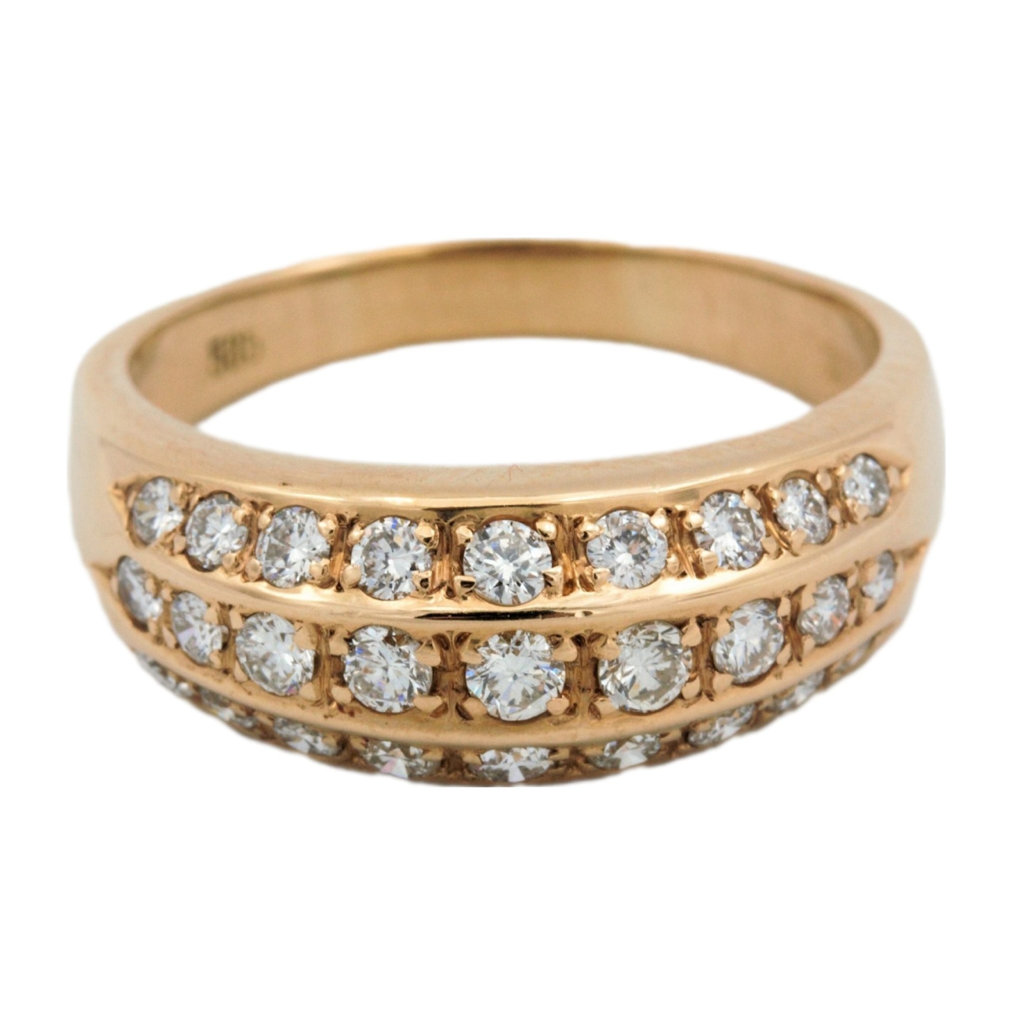 Bandring Gr.53 ca. 0,50ct Diamanten Gelbgold 585/ 14K