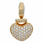 Herz Anhänger ca. 1,10ct Diamanten Gelbgold 750/ 18K Vorschau