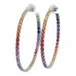 Multicolor Creolen Saphire Weißgold 585/ 14K Vorschau