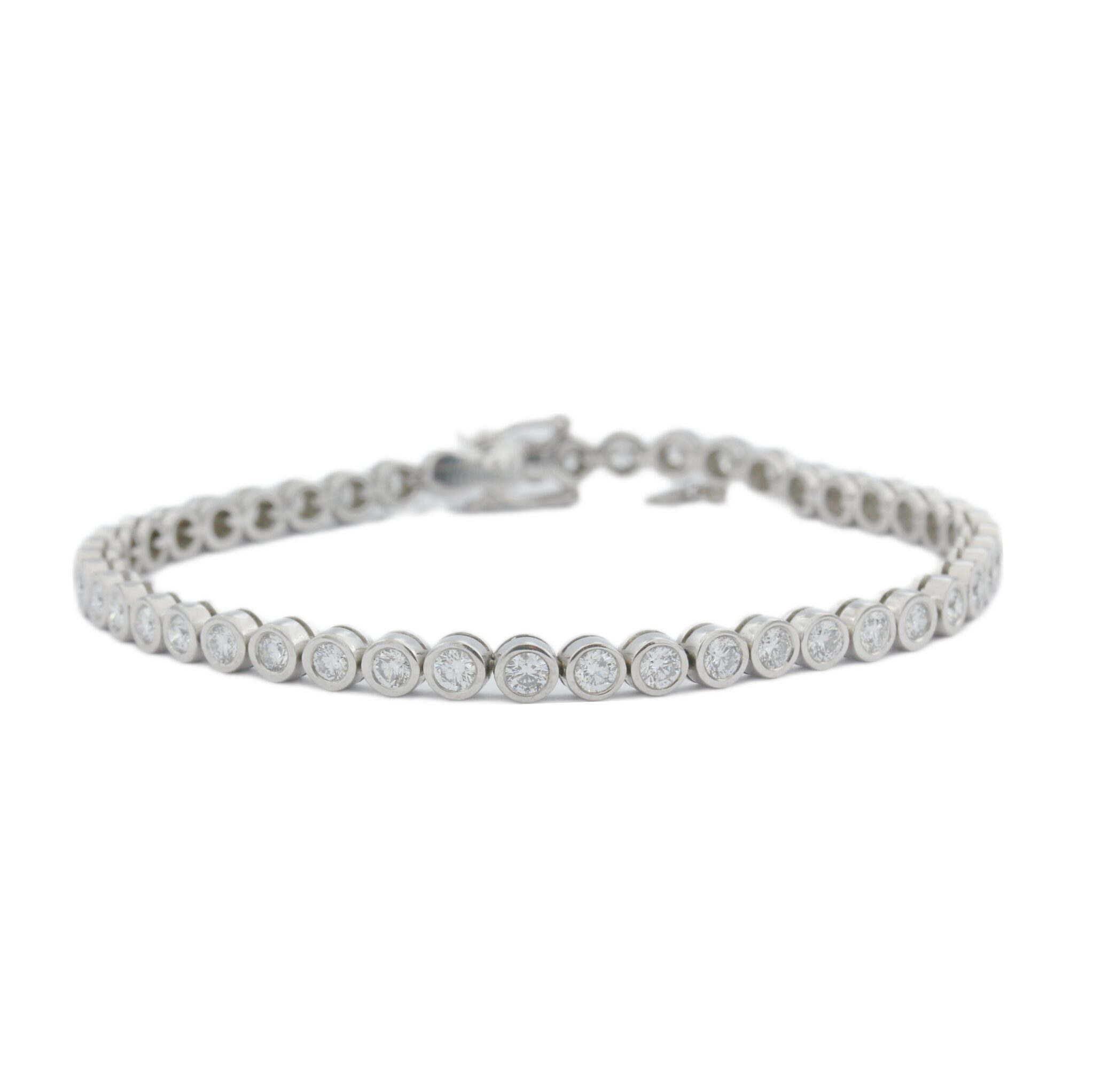 Wempe „Everloving Moonriver“ Tennisarmband 18,5cm ca. 3ct Diamanten Weißgold 18K