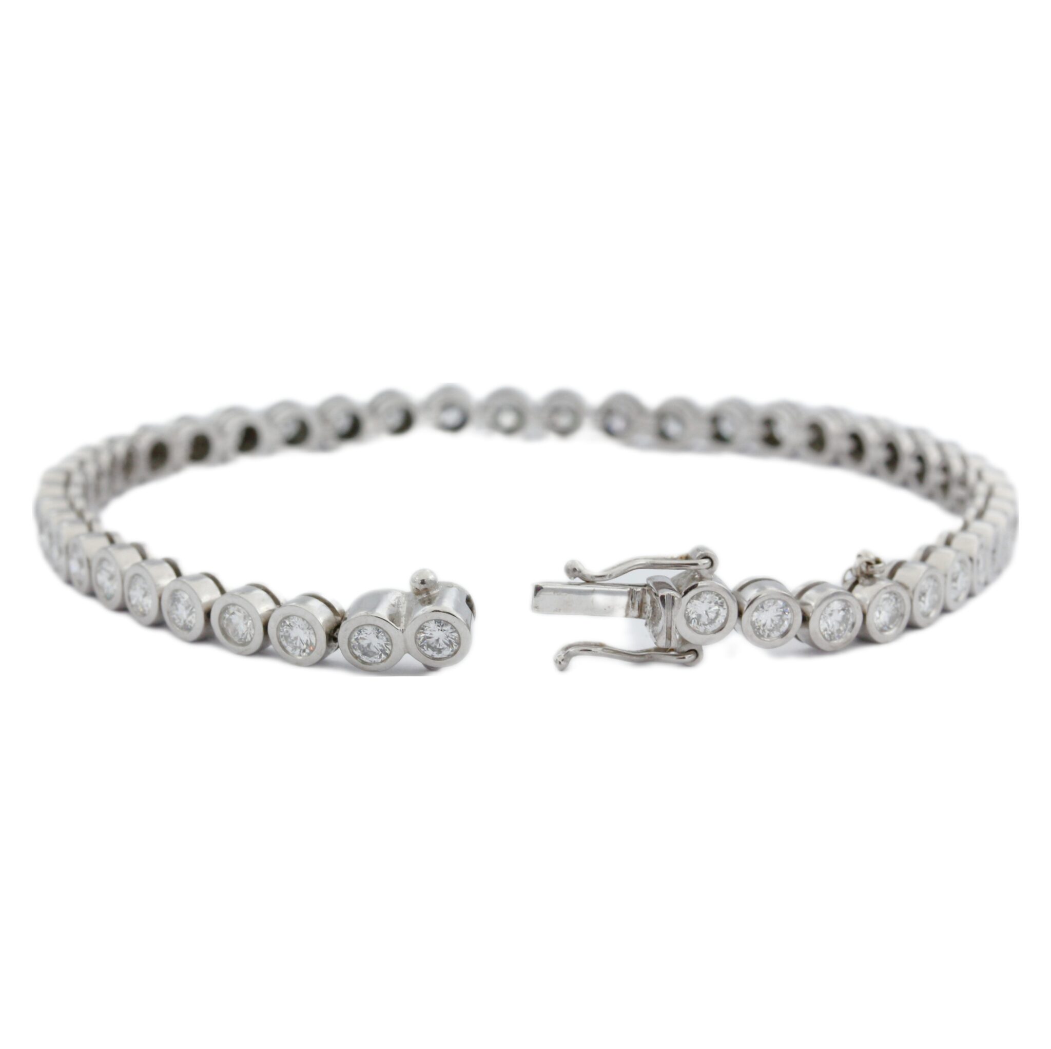Wempe „Everloving Moonriver“ Tennisarmband 18,5cm ca. 3ct Diamanten Weißgold 18K - Bild 3