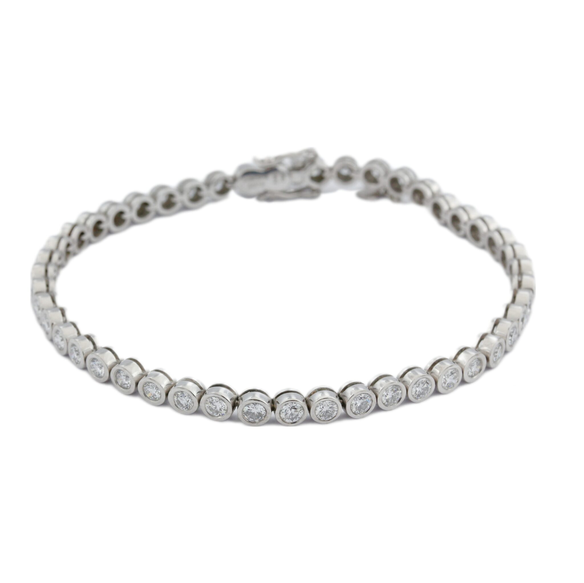Wempe „Everloving Moonriver“ Tennisarmband 18,5cm ca. 3ct Diamanten Weißgold 18K - Bild 2