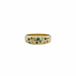 Ring Gr. 62,5 Gelbgold 585 / 14K mit farbigen Diamanten ca. 0,30 ct Vorschau