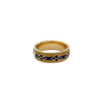 Wellendorff Parillon Ring Gr.59 Gelbgold 750 /18K mit blauen Email und Diamanten - Bild 3 Vorschau