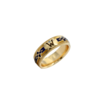Wellendorff Parillon Ring Gr.59 Gelbgold 750 /18K mit blauen Email und Diamanten - Bild 5 Vorschau