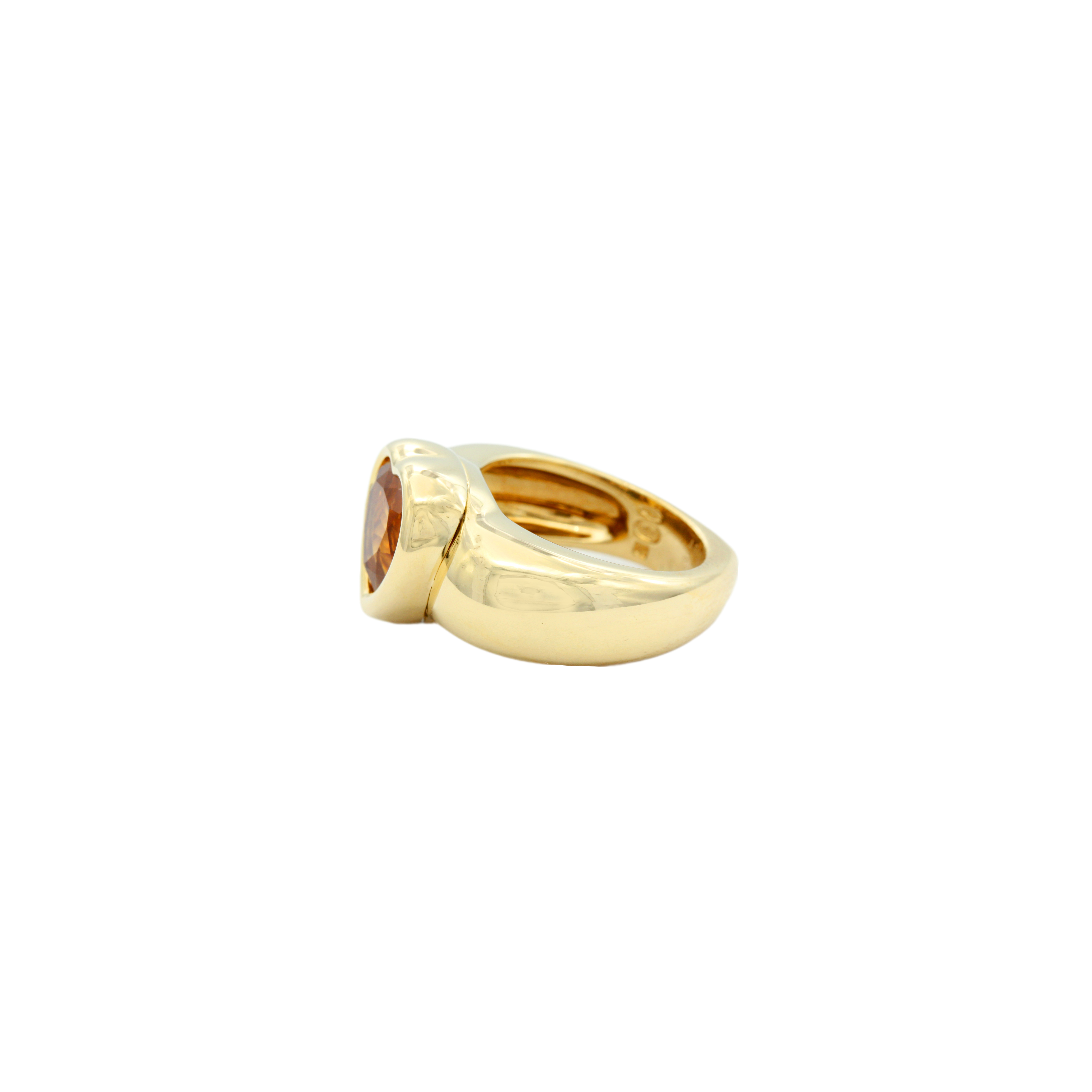 Piaget Herz Citrin Ring Gr.53 Gelbgold 750 / 18K - Bild 4