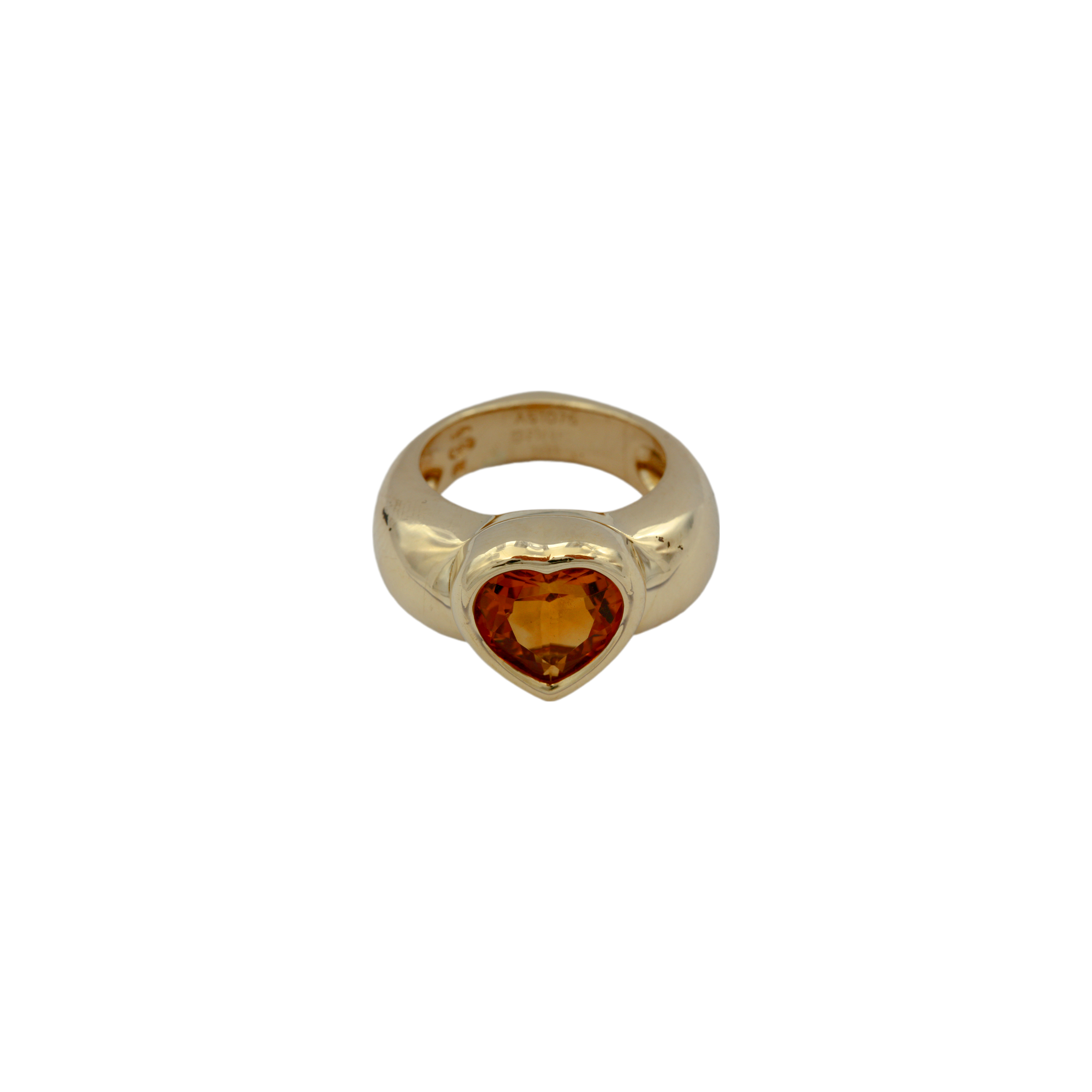 Piaget Herz Citrin Ring Gr.53 Gelbgold 750 / 18K - Bild 5