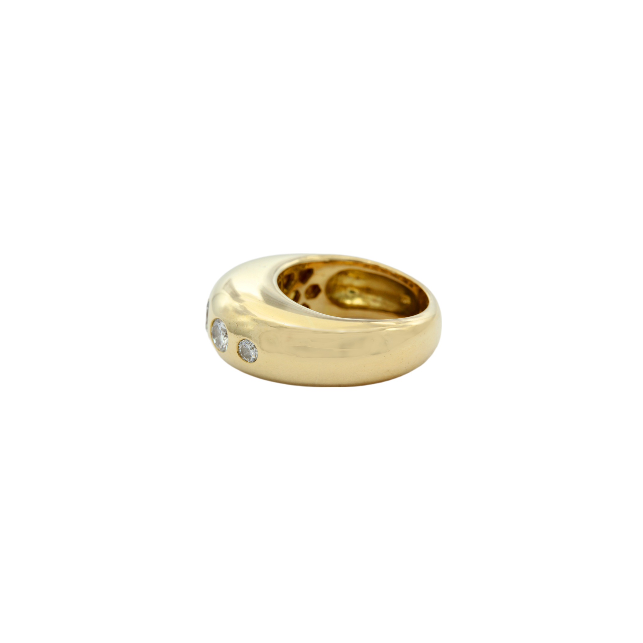 Ring Gr. 52,5 Gelbgold 750 / 18K mit ins. ca. 0,94ct Diamanten - Bild 2