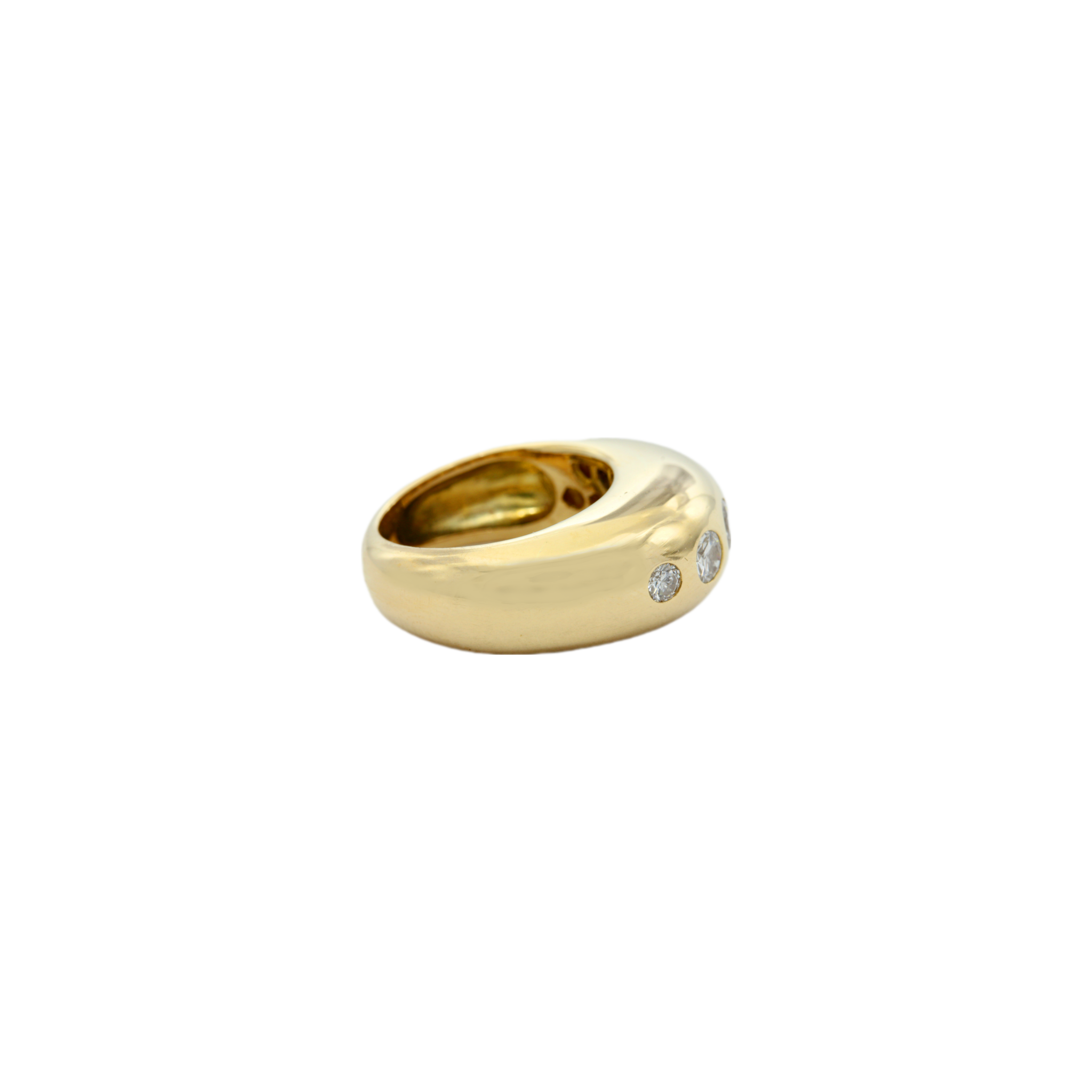 Ring Gr. 52,5 Gelbgold 750 / 18K mit ins. ca. 0,94ct Diamanten - Bild 4