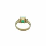 Kolumbianischer Smaragd Ring Gelbgold 750 / 18K mit Diamanten - Bild 5 Vorschau
