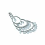 Chandelier Kristall Ohrhänger ca. 1,5 ct Diamanten Weißgold 750/ 18K - Bild 5 Vorschau