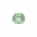 Diamant Prasiolith Ring Weißgold 585/14Kt. Gr. 55 Vorschau