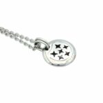 Kette mit Diamant Saphir „Love“ Anhänger Weißgold 750/18K. - Bild 2 Vorschau