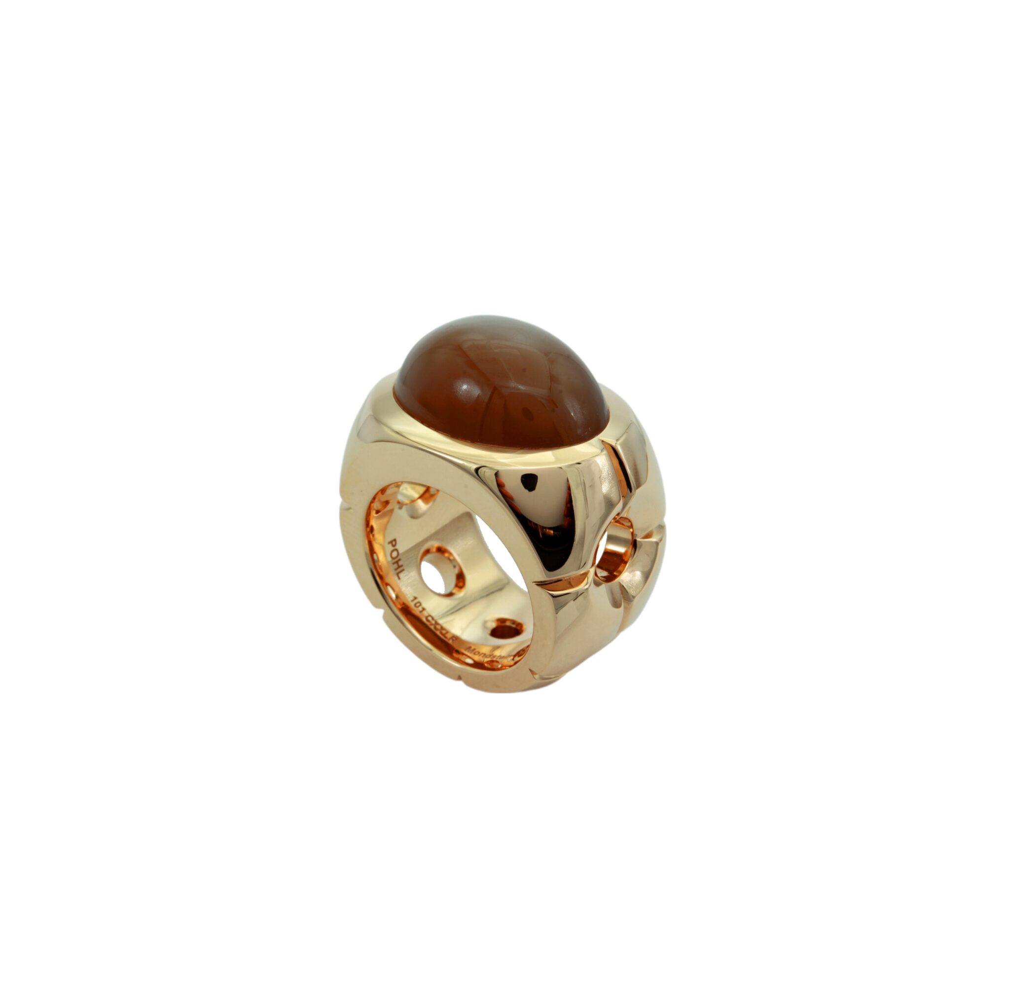 Jochen Pohl Mondstein Ring Roségold 750/18K. Gr 54 - Bild 2