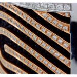 Armspange Weiß,- Roségold mit ca. 5,65ct Brillanten und Leder einsatz - Bild 7 Vorschau