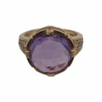 Bulgari Parentesi Ring mit Amethyst und Diamanten | Gr. 50 | 750/- Roségold - Bild 3 Vorschau