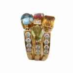 Bulgari Allegra Ring Gelbgold 750 / 18K mit 0,84ct Diamanten - Bild 4 Vorschau