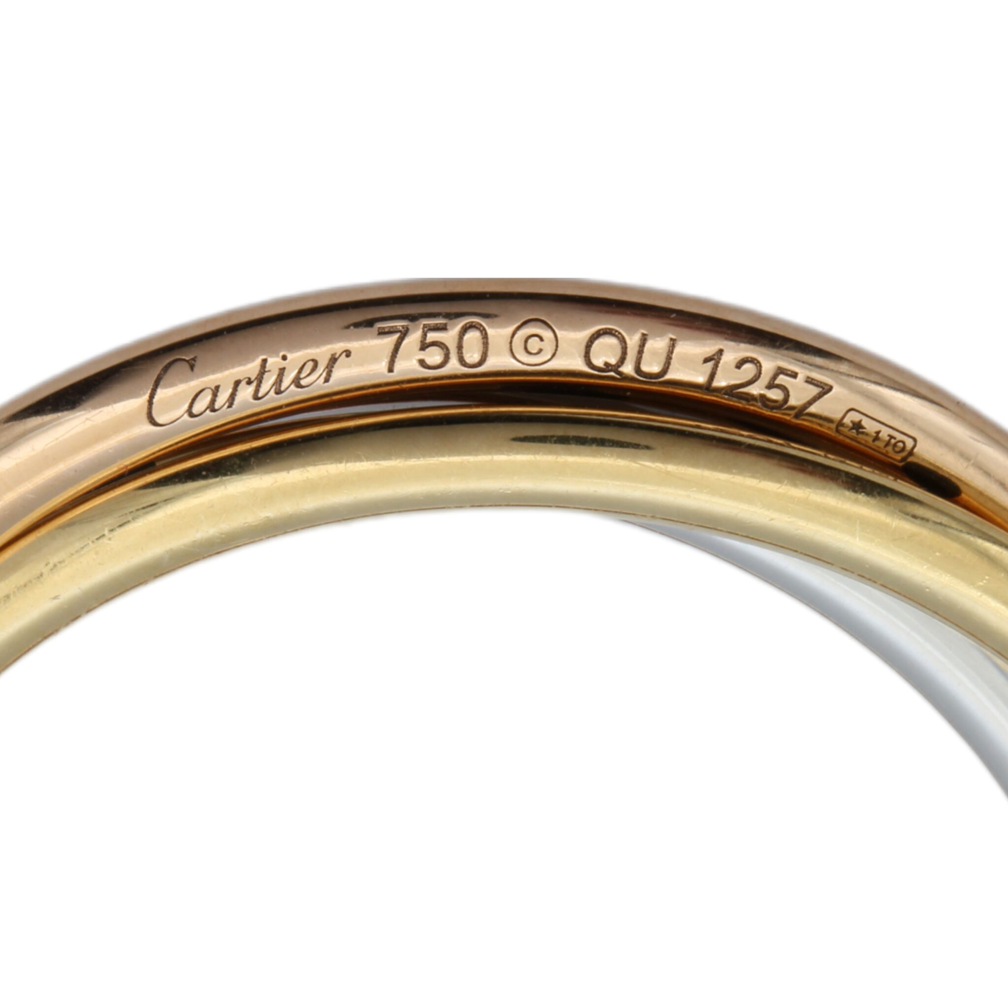 Cartier Trinity Panthère Anhänger Gold mit Cartier Schmuckbeutel - Bild 3