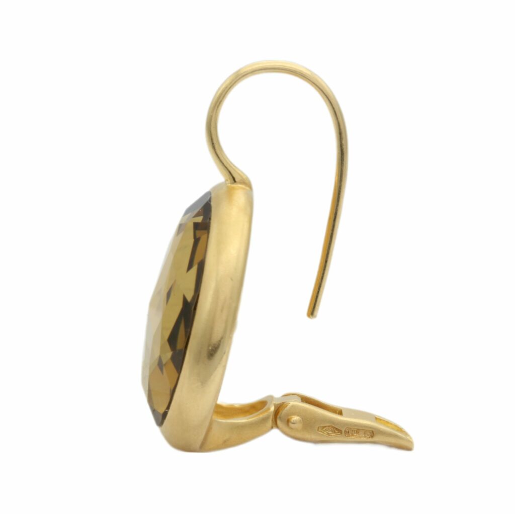 Pomellato Quarzohrringe Gelbgold 750 / 18K - Bild 3