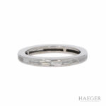 Memoirering Weißgold 750 / 18K mit Diamantbaguettes ca. 0,5ct Vorschau