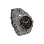 Breitling Crosswind Chronograph 43 mm Stahl/Gold m. Pilotband ca. 2000 - Bild 3 Vorschau