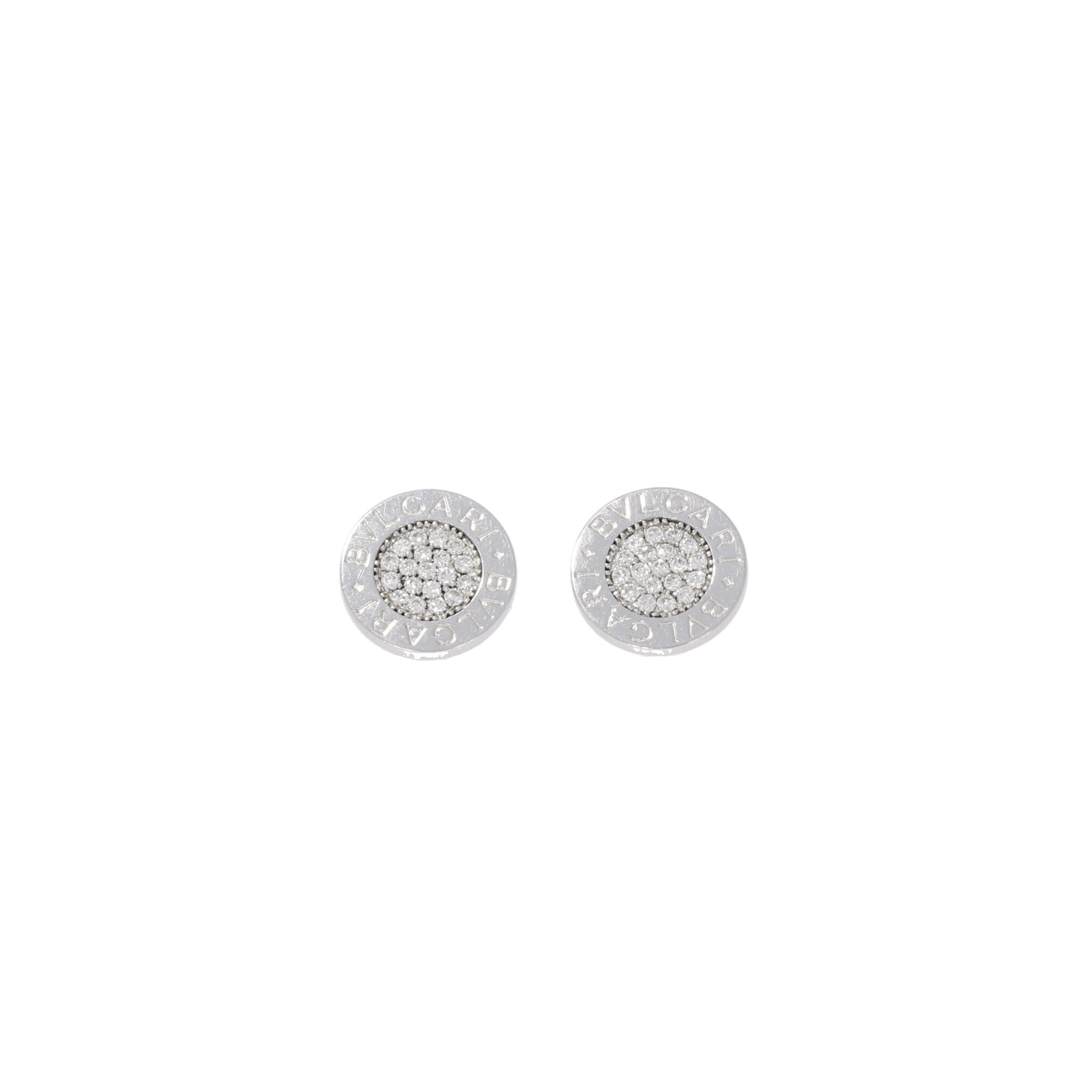 Bulgari Ohrstecker Weißgold 750 / 18K ca. 0,68ct