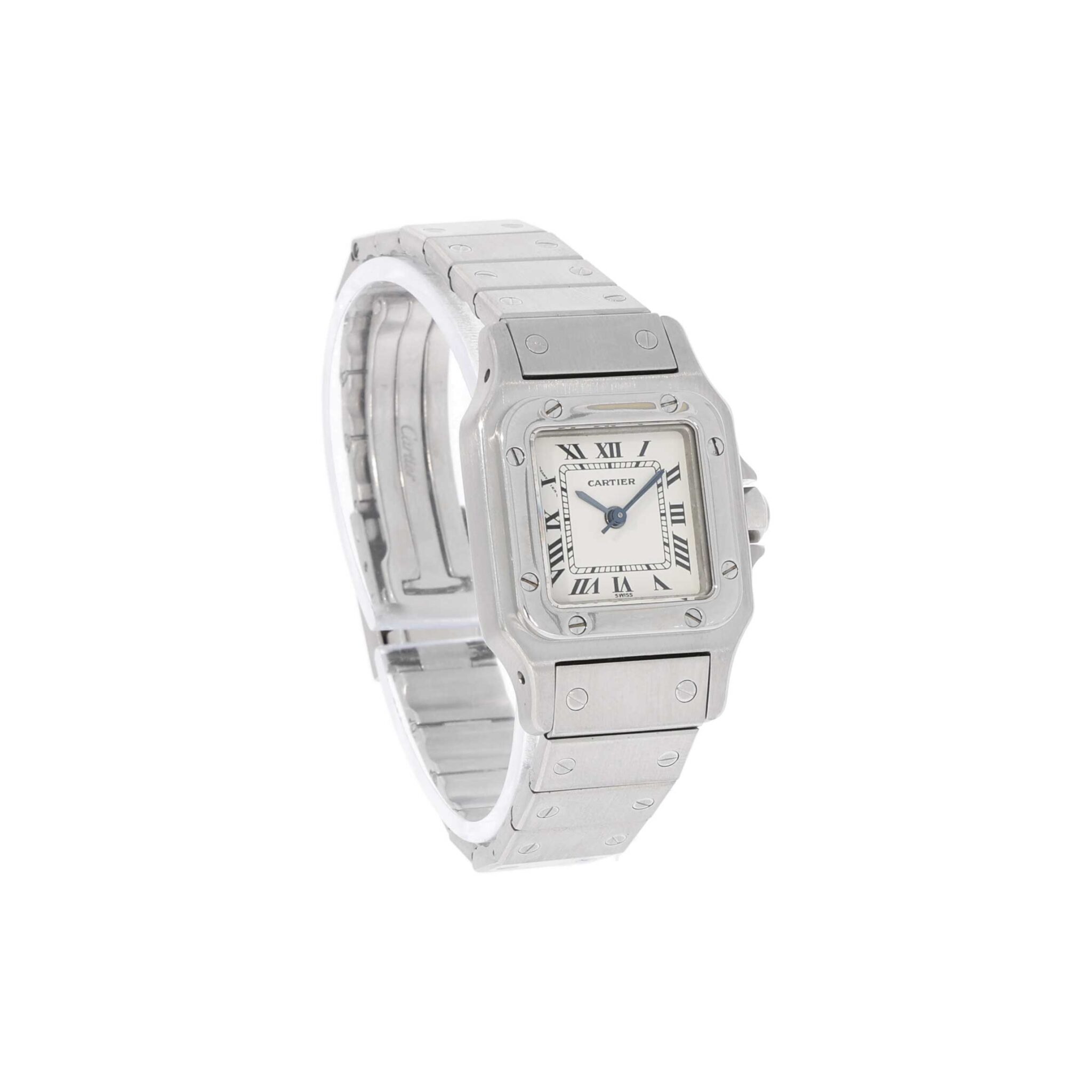 Cartier Santos Lady 24mm Steel complete overhauled 10/2023 ca. 1990 - Bild 3