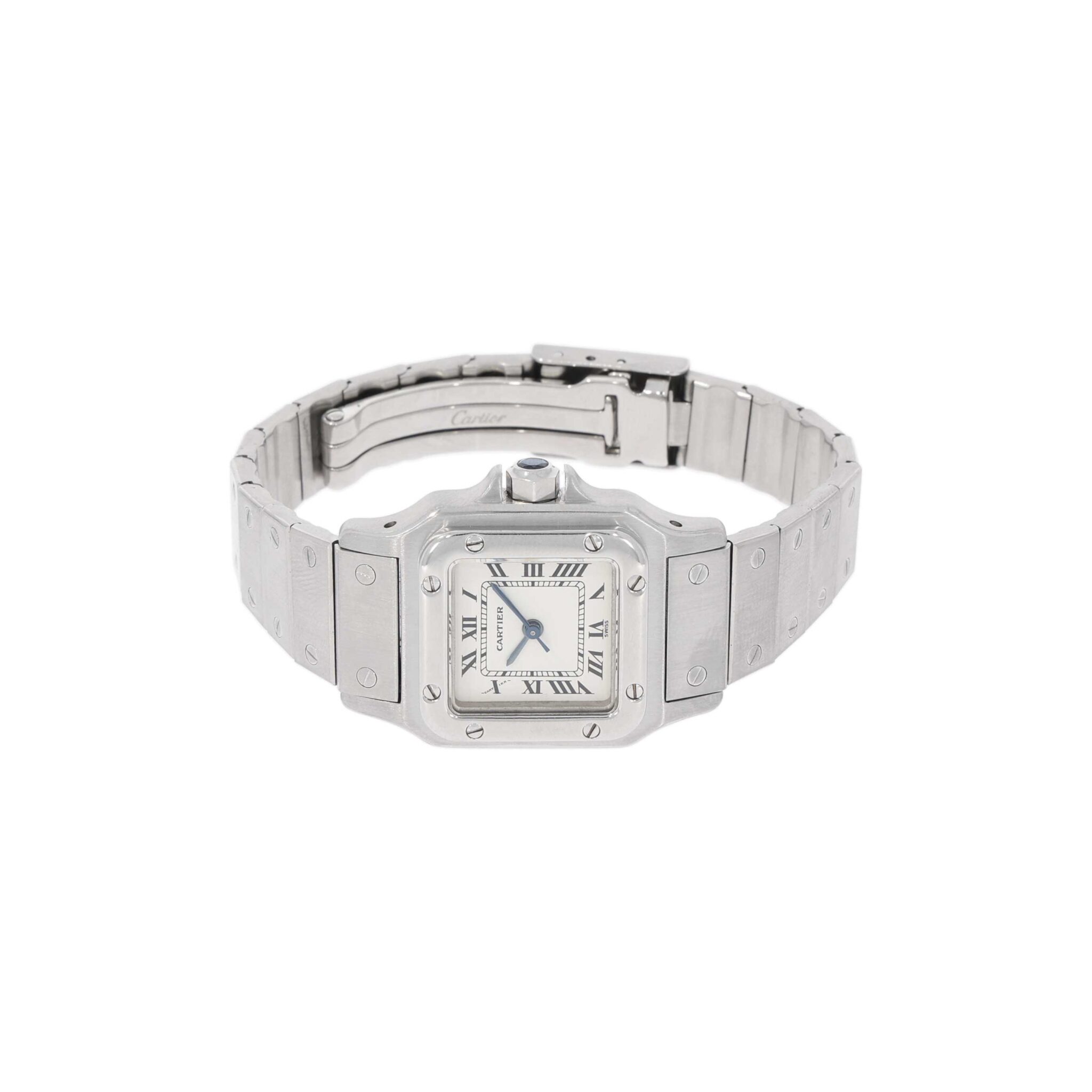 Cartier Santos Lady 24mm Steel complete overhauled 10/2023 ca. 1990 - Bild 4