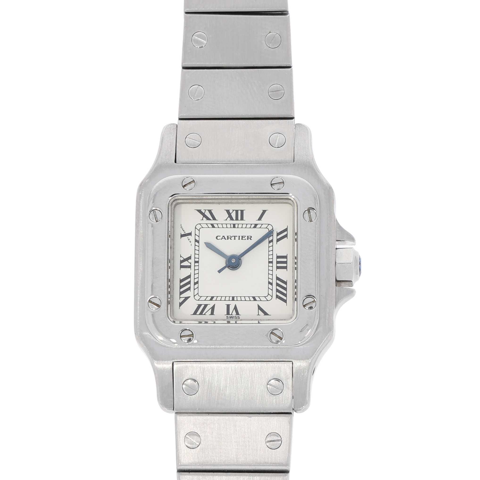 Cartier Santos Lady 24mm Steel complete overhauled 10/2023 ca. 1990 - Bild 7