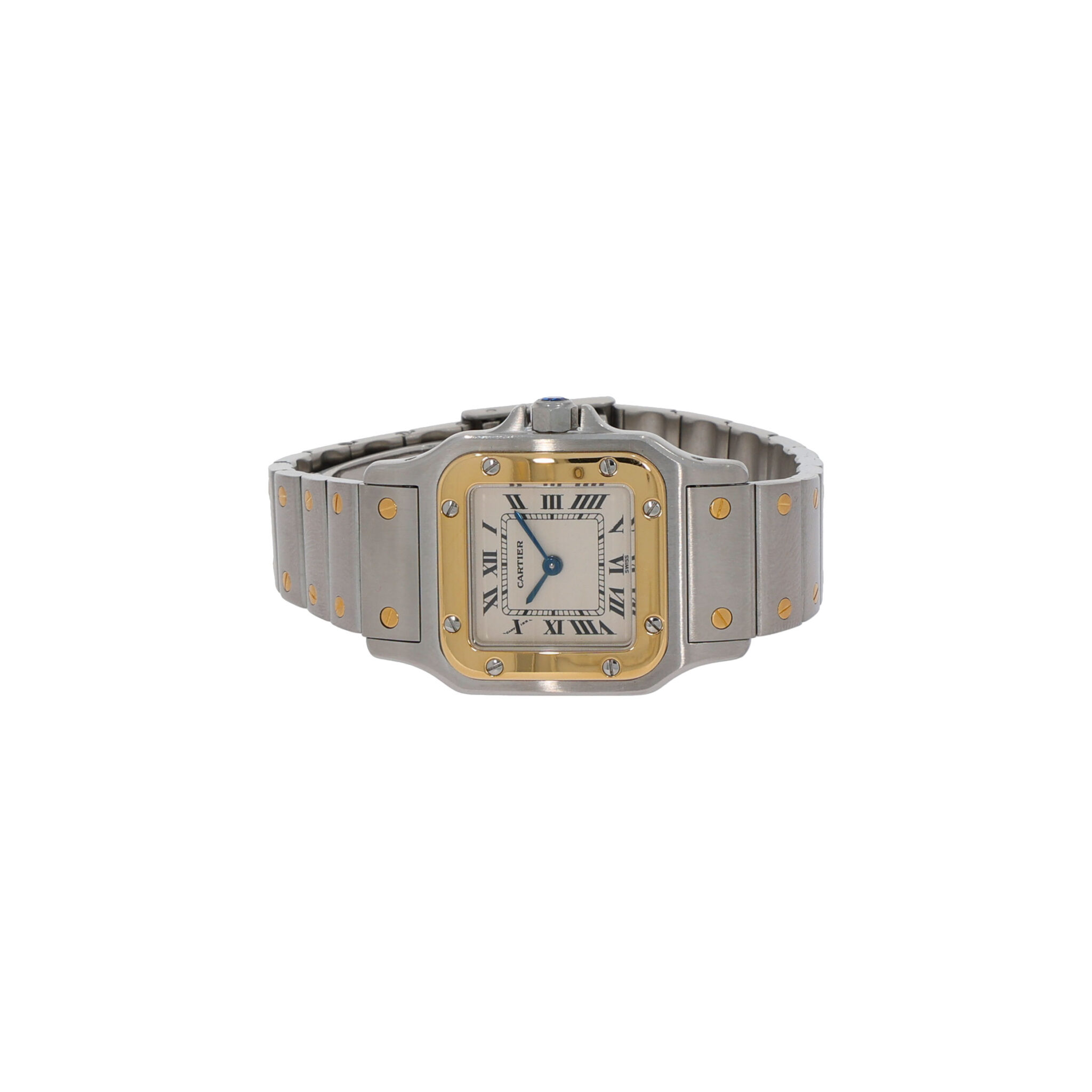 Cartier Santos Galbée Lady Ref. 1567 in Steel and Gold 18K Quarz Vintage watch - Bild 2