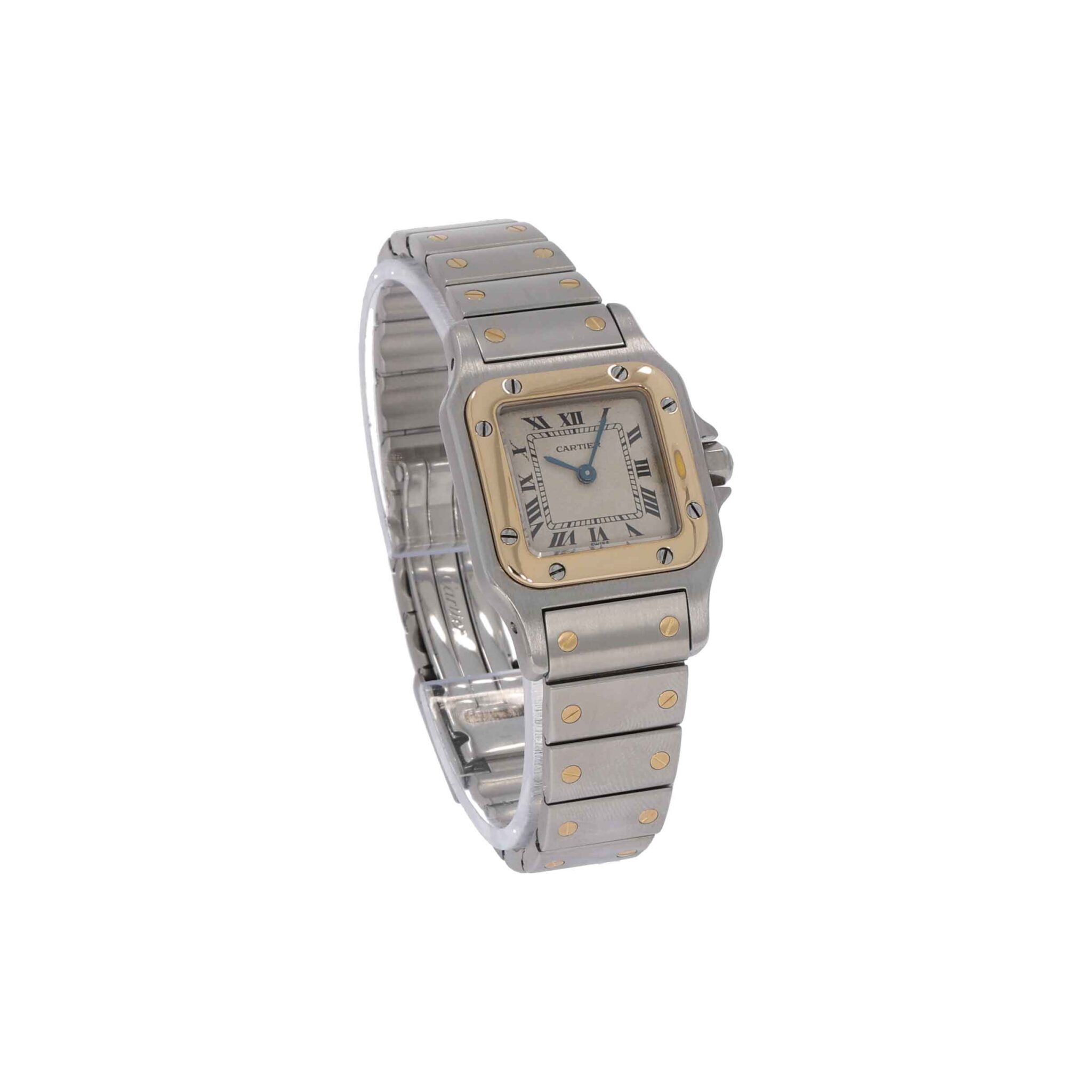 Cartier Santos Galbée Ref. 166930 Stahl/Gold Quarz ca. 1996 Vintage Watch - Bild 3