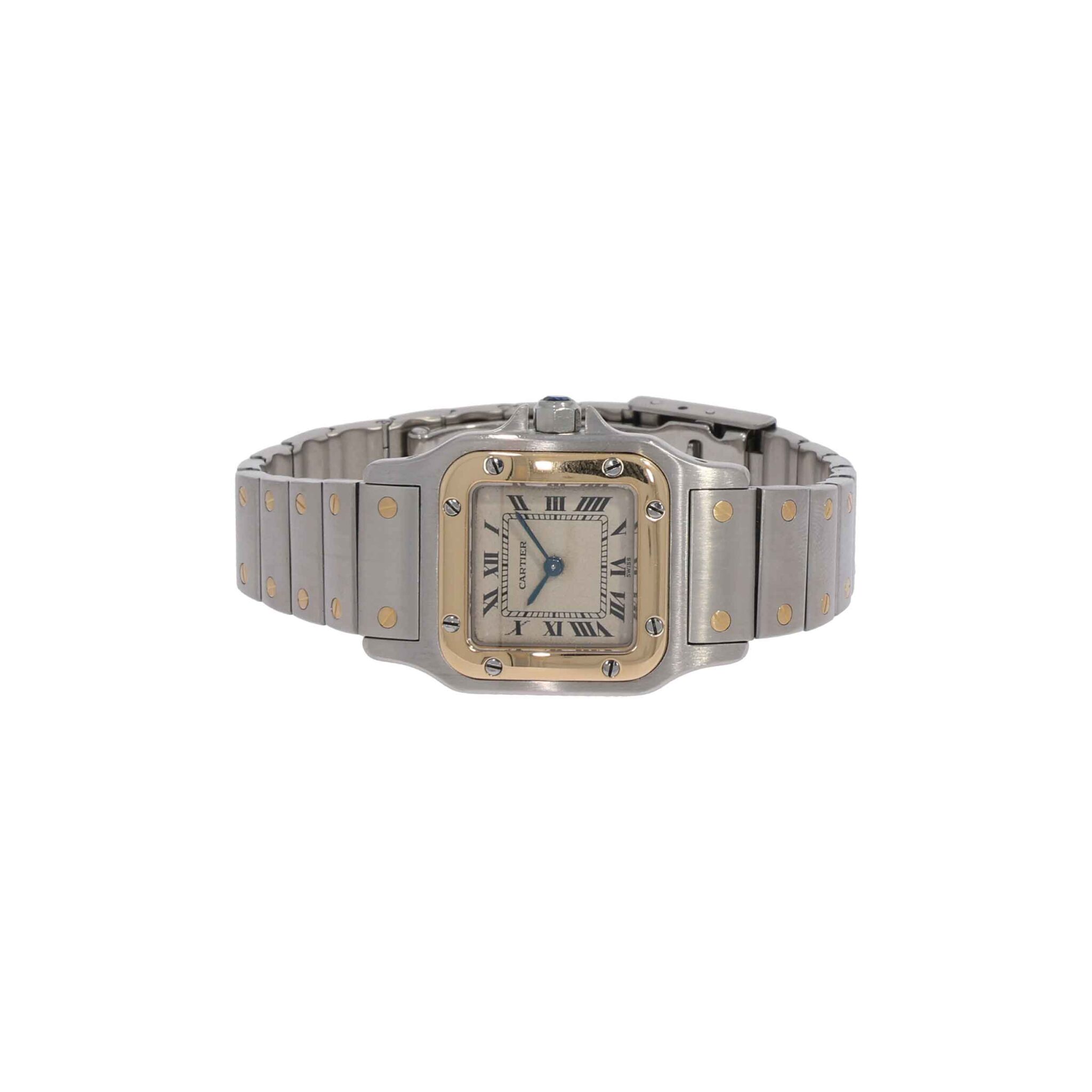 Cartier Santos Galbée Ref. 166930 Stahl/Gold Quarz ca. 1996 Vintage Watch - Bild 4