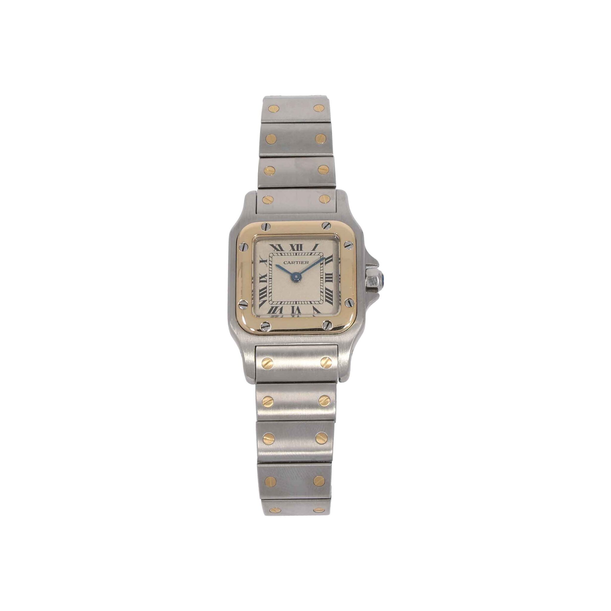 Cartier Santos Galbée Ref. 166930 Stahl/Gold Quarz ca. 1996 Vintage Watch - Bild 5