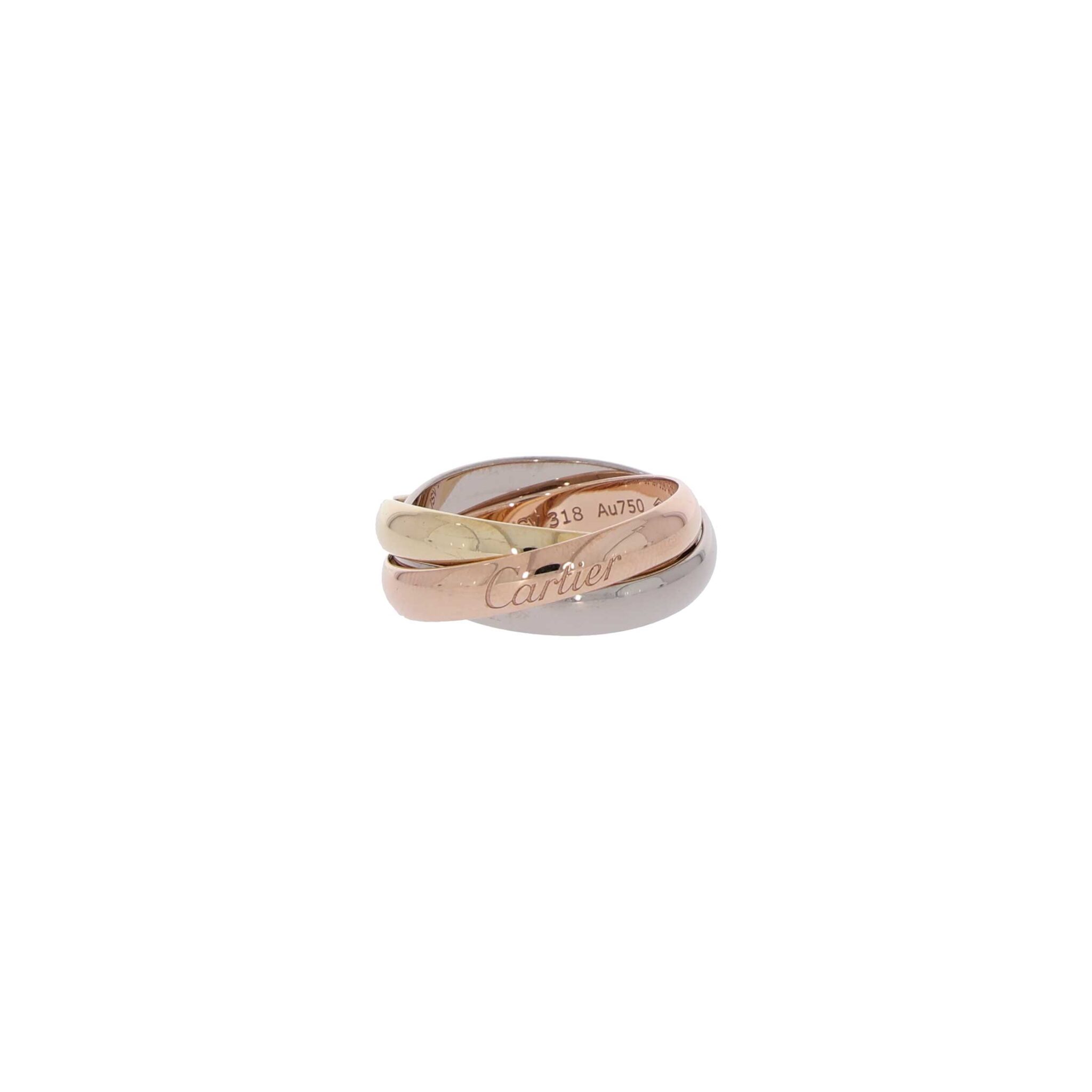 Cartier Trinity Ring Gr.50,5 Mehrfarbiges Gold 750 / 18K mit Box