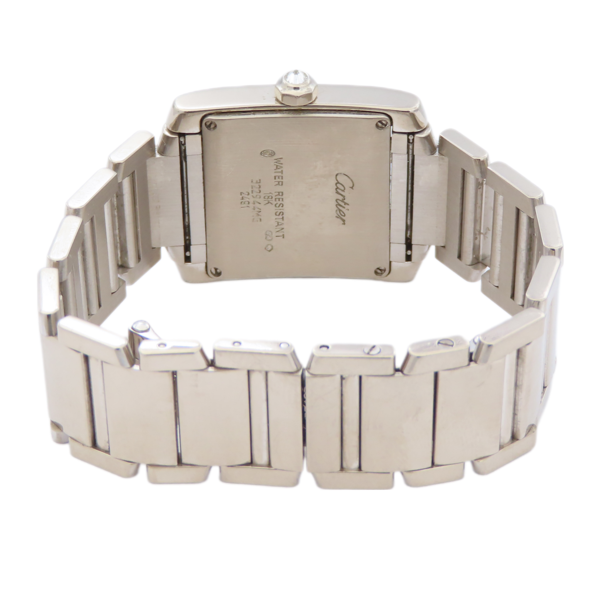 Cartier Tank Française 750 Weißgold – Diamanten – Diamonds White Gold - Bild 5