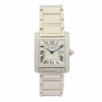 Cartier Tank Française 750 Weißgold – Diamanten – Diamonds White Gold Vorschau