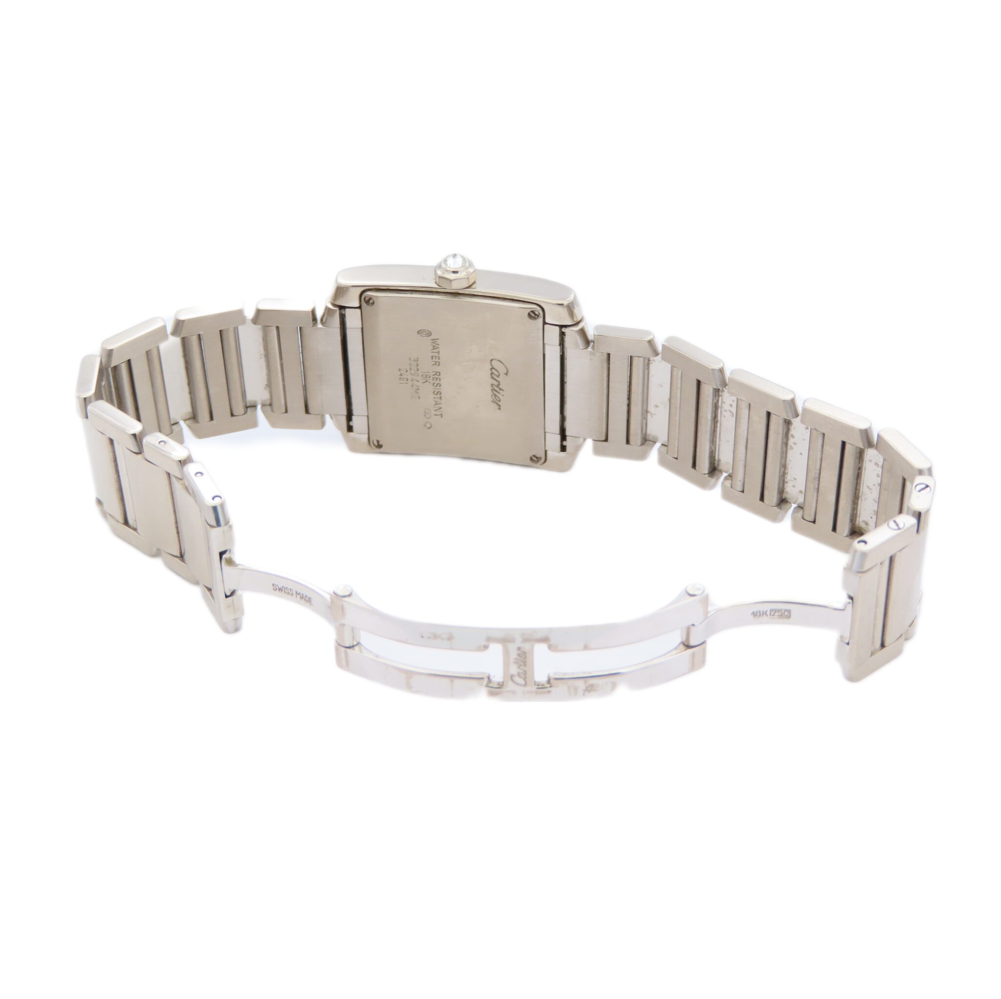 Cartier Tank Française 750 Weißgold – Diamanten – Diamonds White Gold - Bild 9