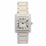 Cartier Tank Française 750 Weißgold – Diamanten – Diamonds White Gold - Bild 11 Vorschau